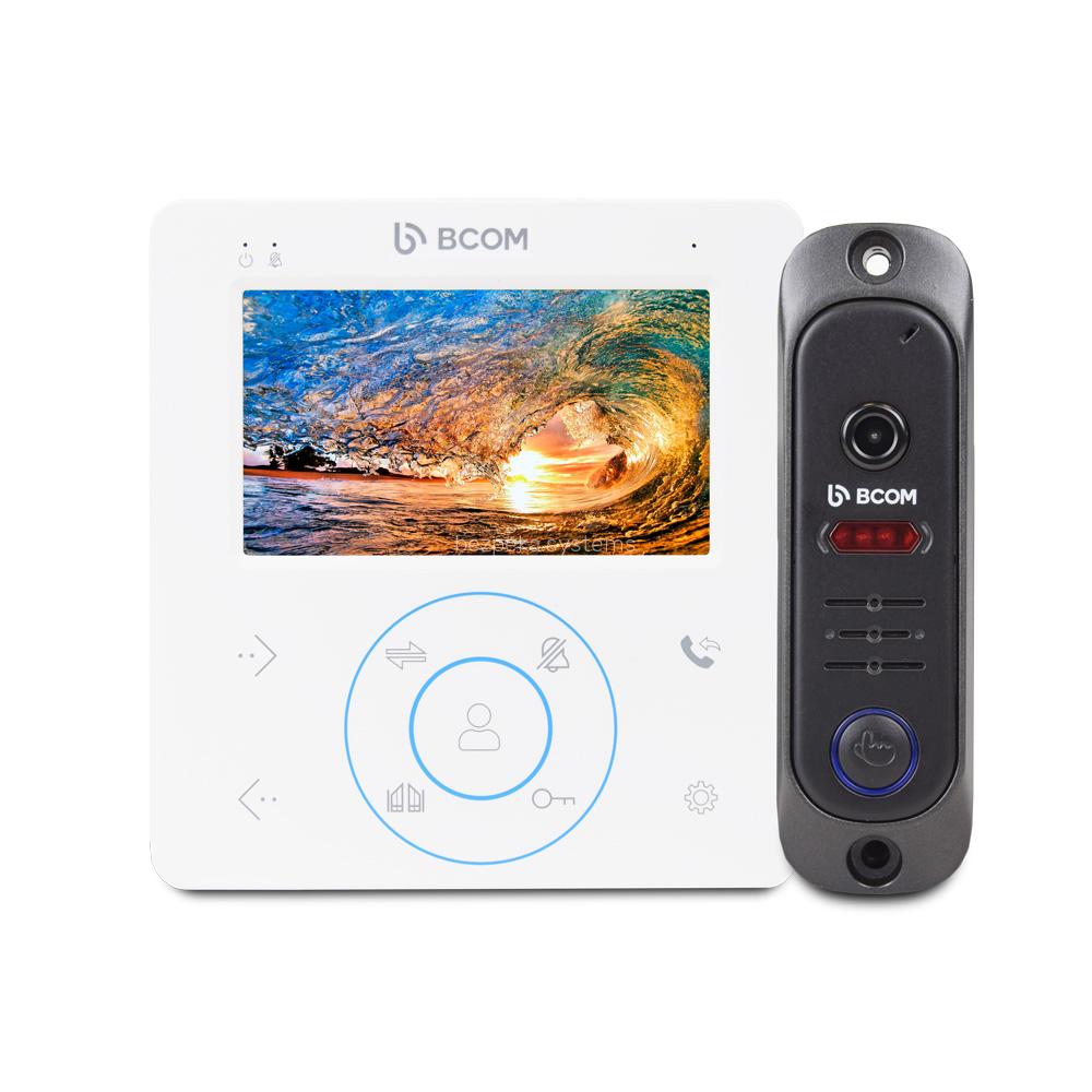 Комплект відеодомофону BCOM BD-480M White Kit: відеодомофон 4