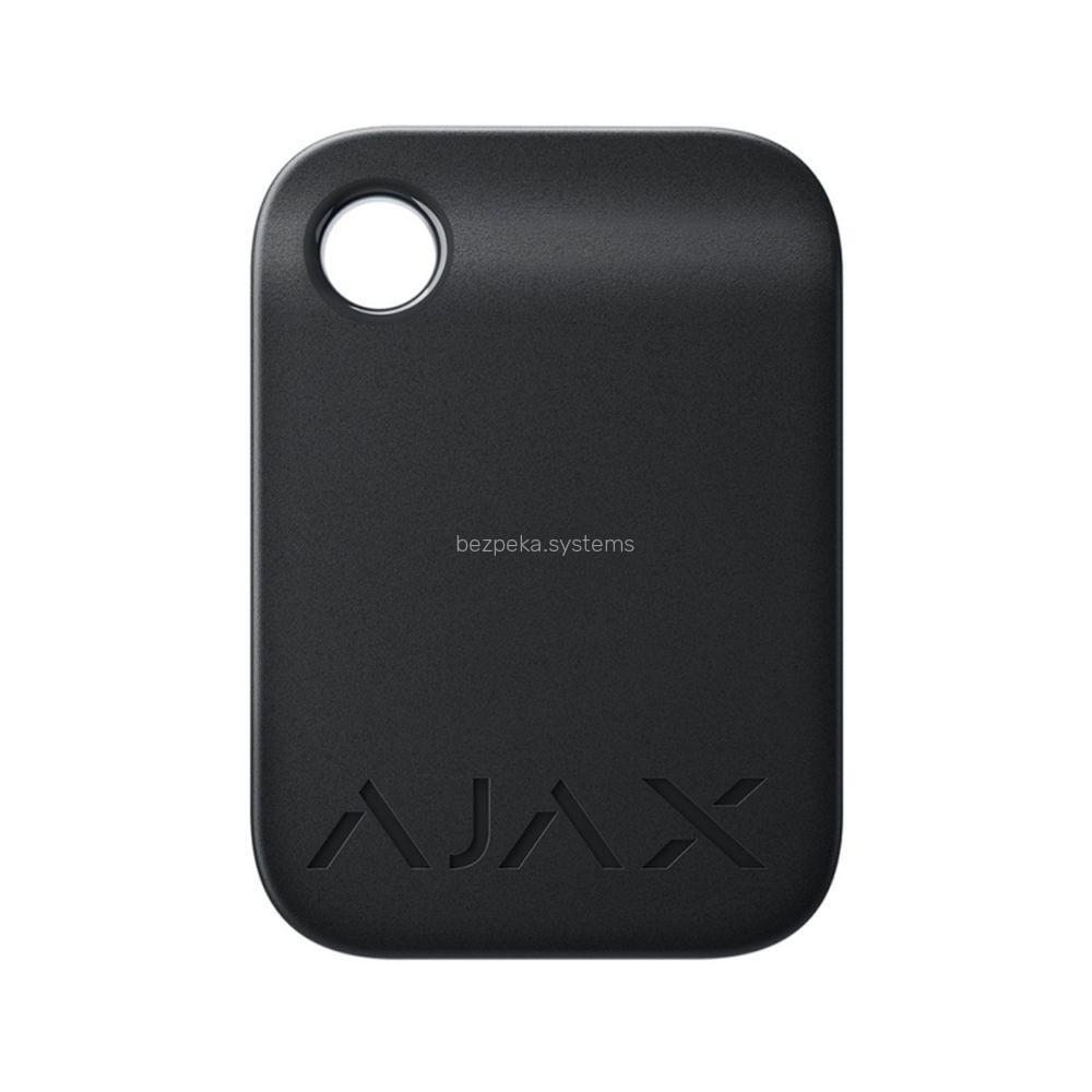 Захищений безконтактний брелок Ajax Tag black для клавіатури KeyPad Plus