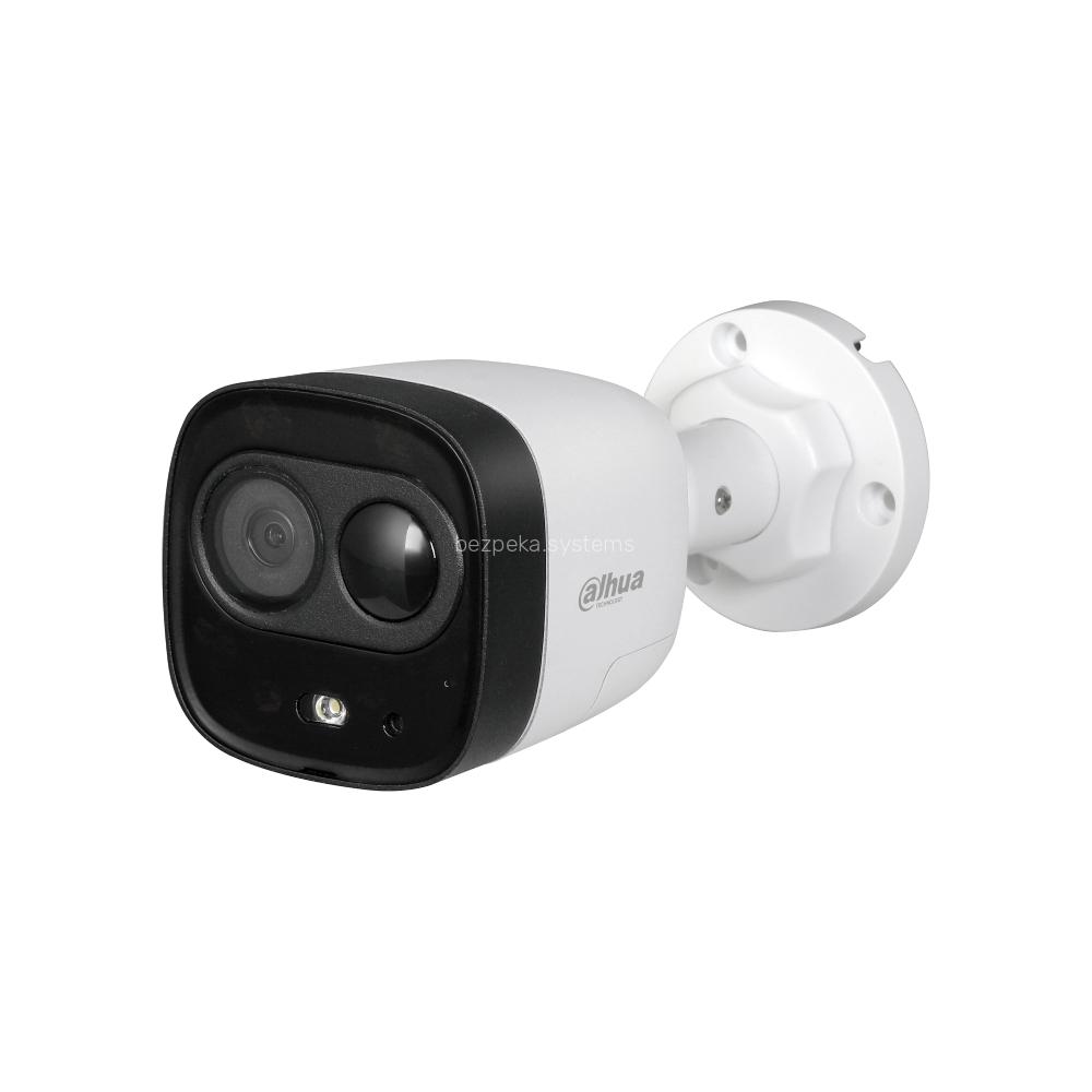 HDCVI видеокамера 2 Мп Dahua DH-HAC-ME1200DP (2.8 мм) активного реагирования для системы видеонаблюдения