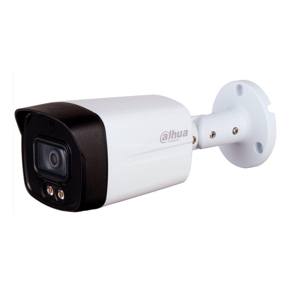 HDCVI видеокамера Dahua 2 Мп HAC-HFW1239TLMP-A-LED (3.6mm) со встроенным микрофоном для системы видеонаблюдения