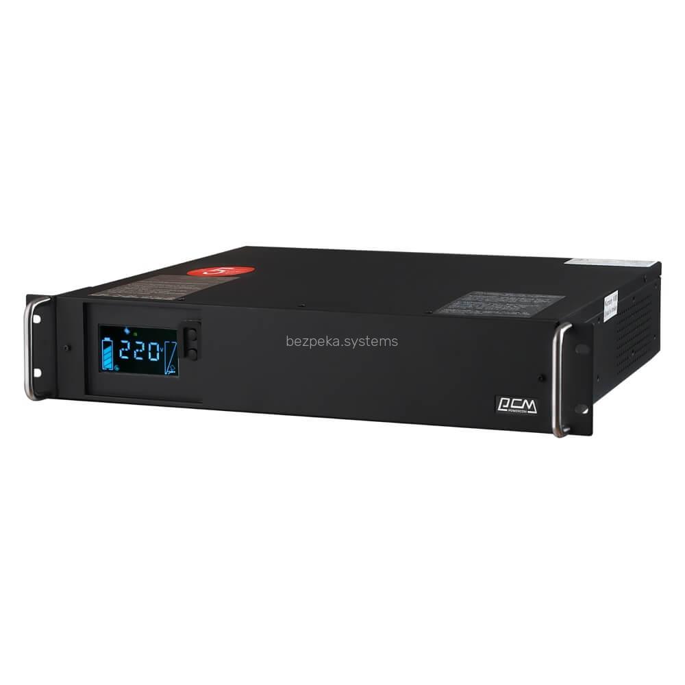 Джерело безперебійного живлення Powercom KIN-1200AP RM LCD 1200ВА / 720Вт лінійно-інтерактивне