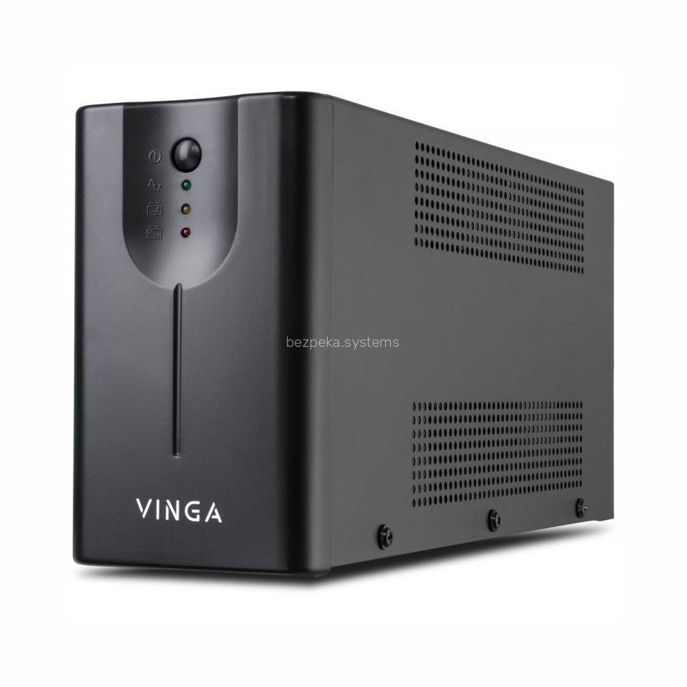 Джерело безперебійного живлення Vinga LED 800 ВА / 480 Вт metal case with USB (VPE-800MU)