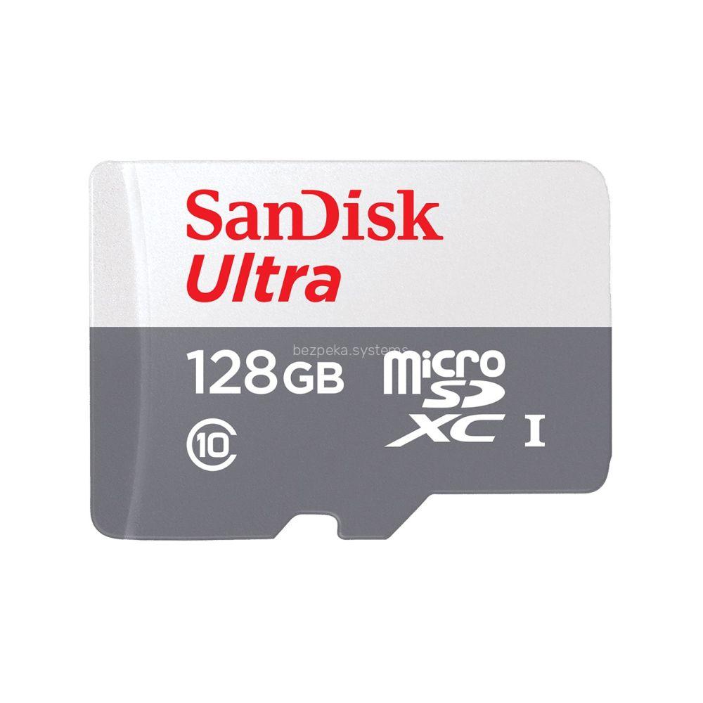 Карта памяти с адаптером SanDisk MICRO SDHC 128GB UHS-I SDSQUNS-128G-GN3MA