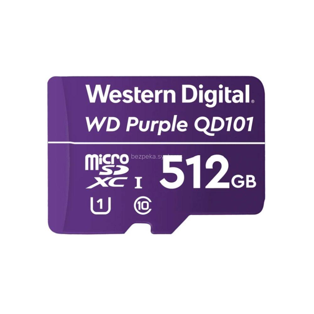 Карта пам'яті Western Digital MICRO SDXC 512GB UHS-I WDD512G1P0C WDC спеціалізована для відеоспостереження